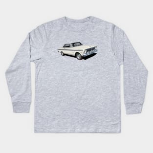 1965 Ford Falcon Futura in wimbledon white Kids Long Sleeve T-Shirt